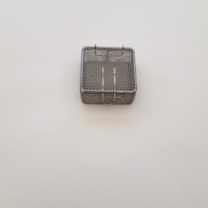 Stainless steel sterilization basket 8x8x4 cm